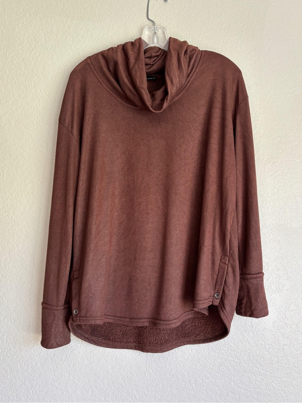 Jane + Delancey Cowl Neck Tunic in Brown Women’s Large